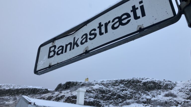 Bankastræti street sign